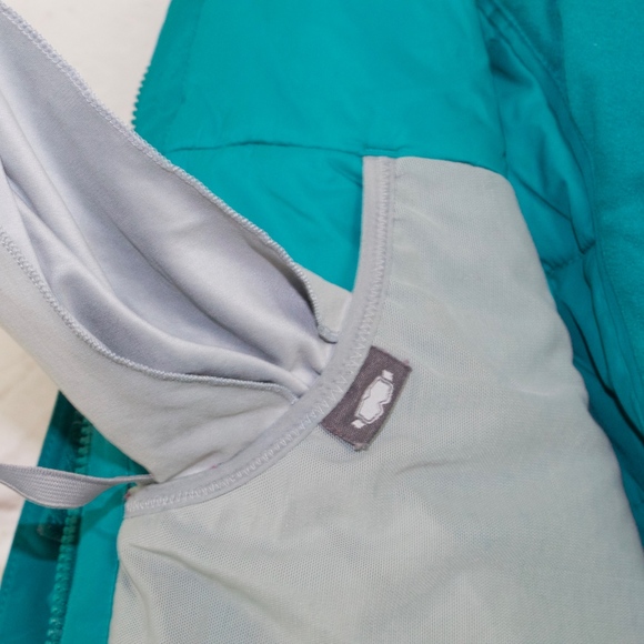 LL Bean Winter Jacket Coat Size S Teal Blue Parka - Picture 5 of 8